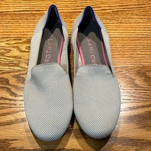 Rothy’s ~ Linen Double-stitch Beige Loafer ~ Size 10.5